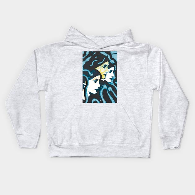 Virginia Woolf Blues Kids Hoodie by Exile Kings 